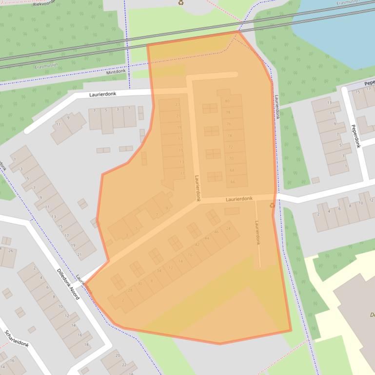 Kaart van postcodegebied 3206BZ.