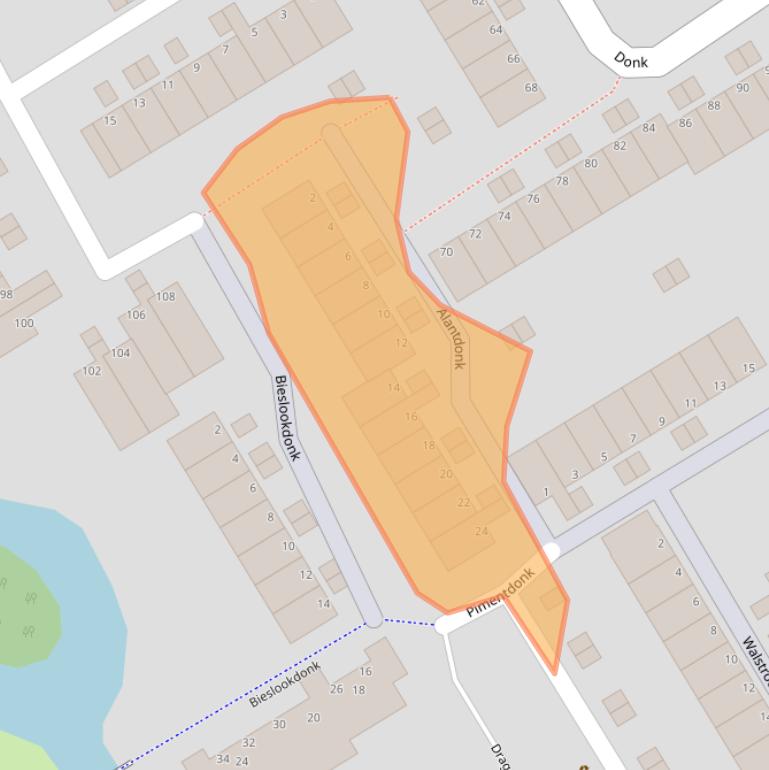 Kaart van postcodegebied 3206EA.