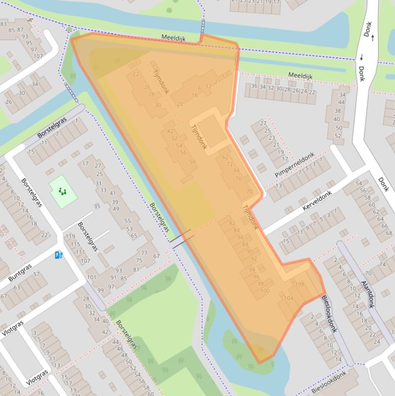 Kaart van postcodegebied 3206EJ.
