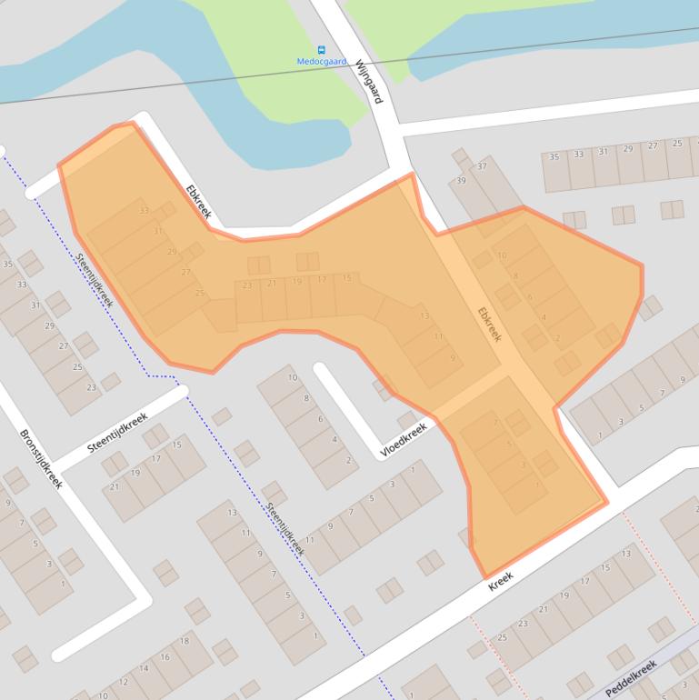 Kaart van postcodegebied 3206HC.