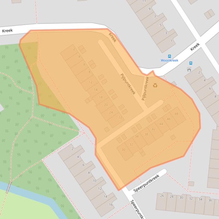 Kaart van postcodegebied 3206HM.