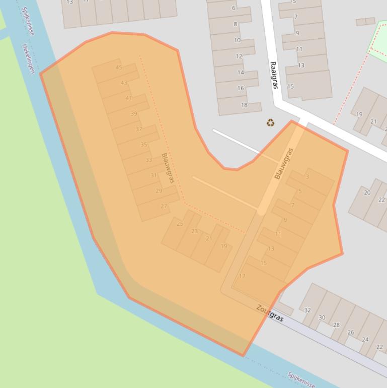 Kaart van postcodegebied 3206JB.