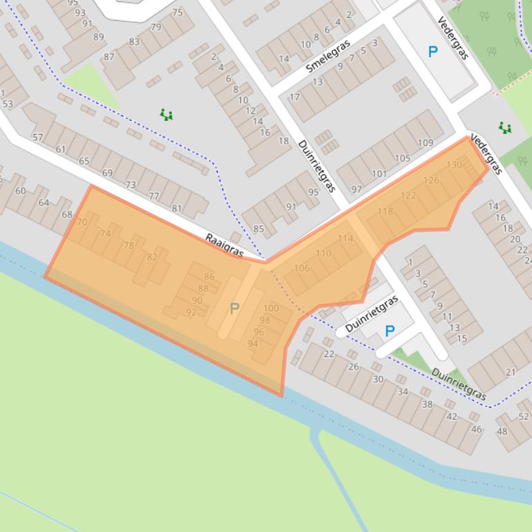 Kaart van postcodegebied 3206JL.