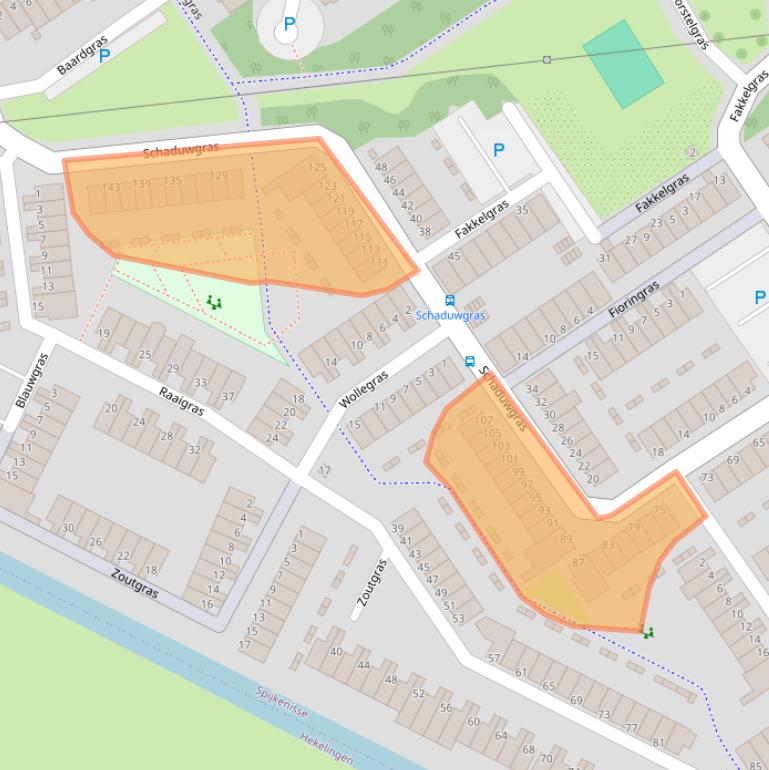 Kaart van postcodegebied 3206JN.