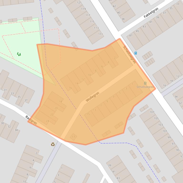 Kaart van postcodegebied 3206JT.