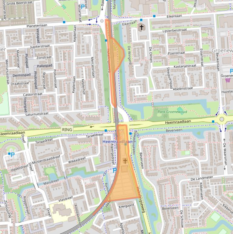Kaart van postcodegebied 3206LA.