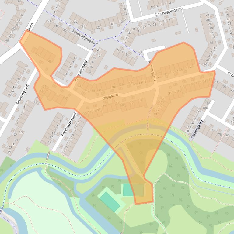 Kaart van postcodegebied 3206NG.