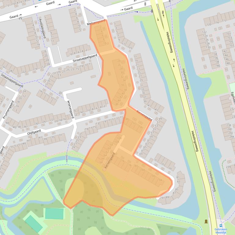 Kaart van postcodegebied 3206NK.