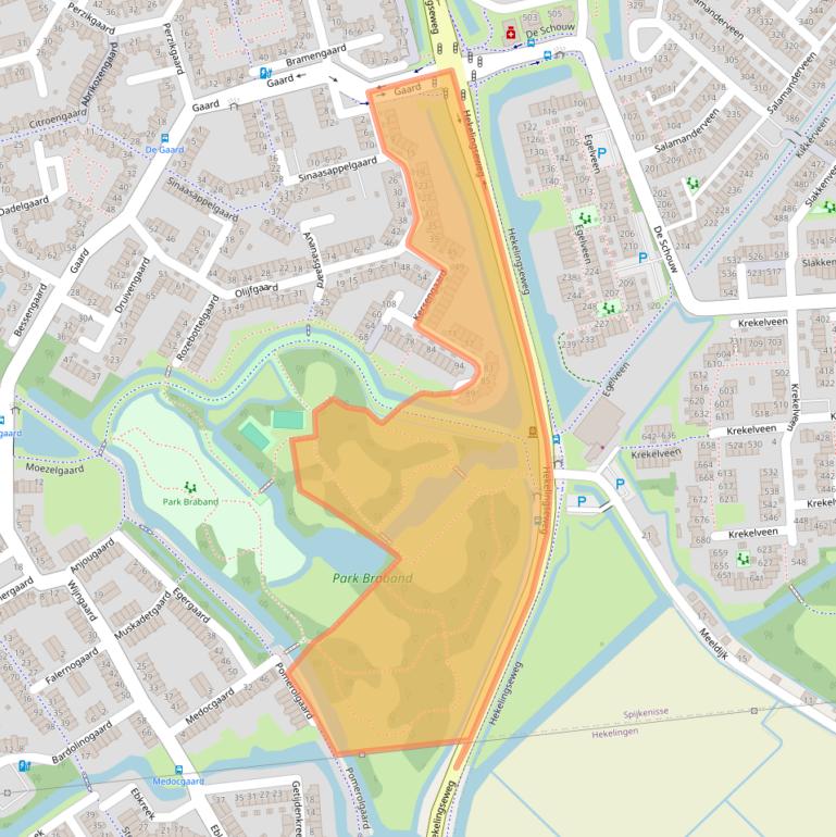 Kaart van postcodegebied 3206NL.