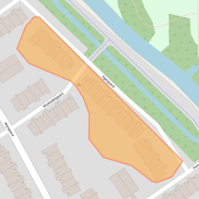 Kaart van postcodegebied 3206PD.