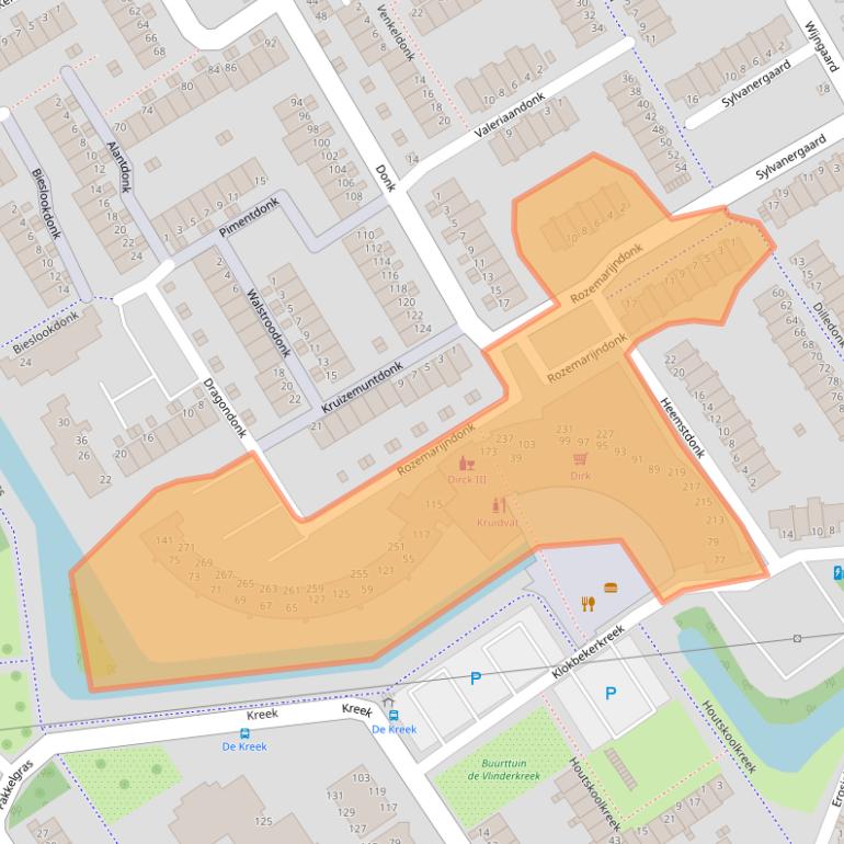 Kaart van postcodegebied 3206PM.