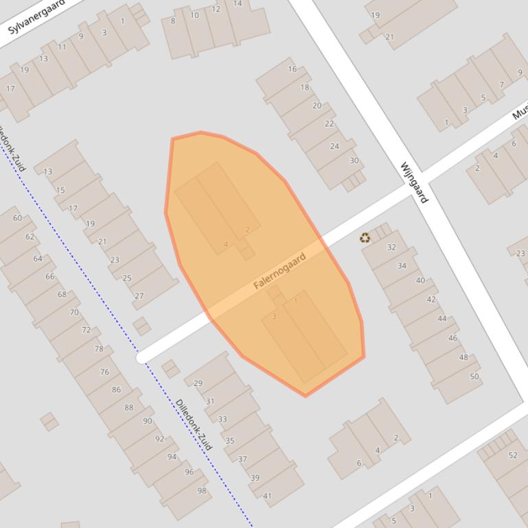 Kaart van postcodegebied 3206PS.