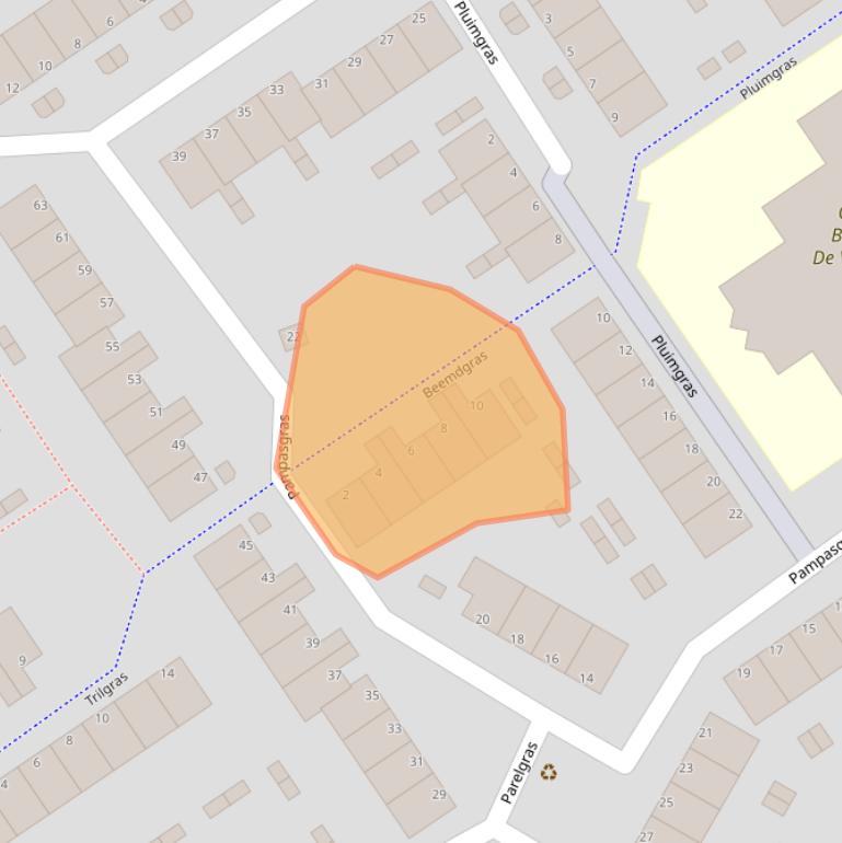 Kaart van postcodegebied 3206RA.
