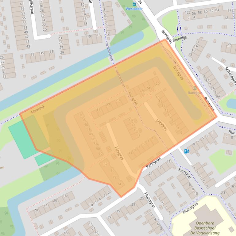 Kaart van postcodegebied 3206RC.