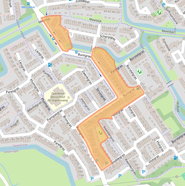 Kaart van postcodegebied 3206SC.