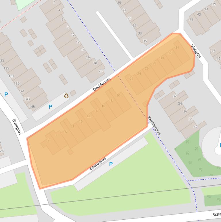 Kaart van postcodegebied 3206SG.