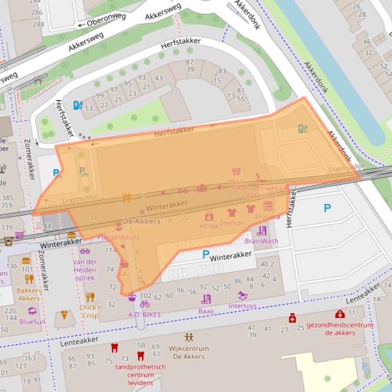 Kaart van postcodegebied 3206TG.