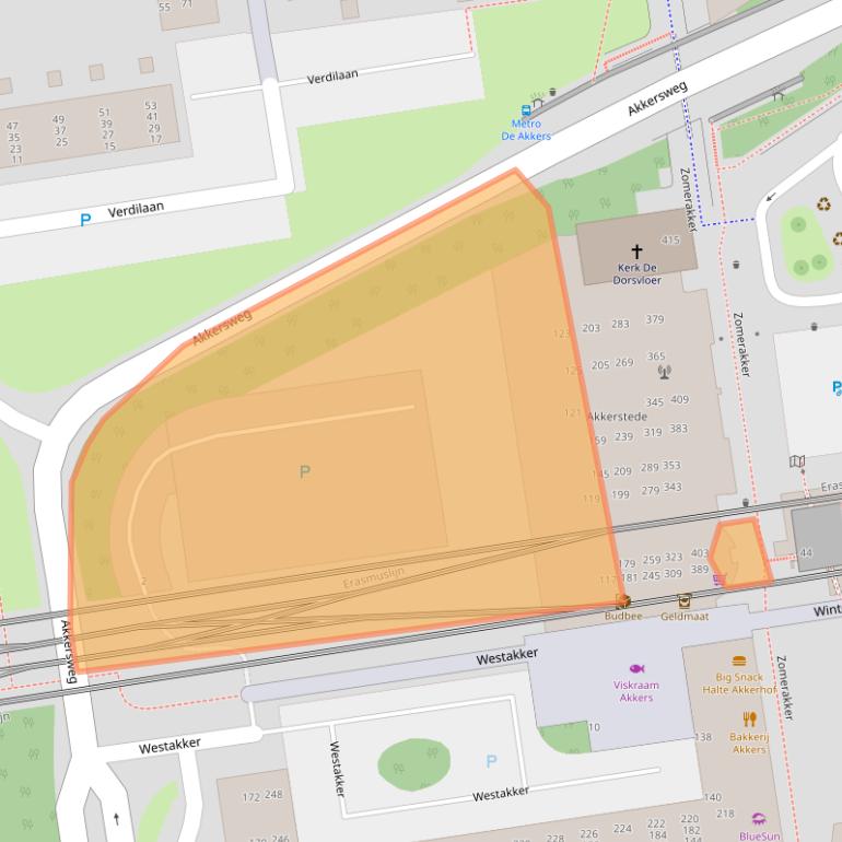 Kaart van postcodegebied 3206TL.