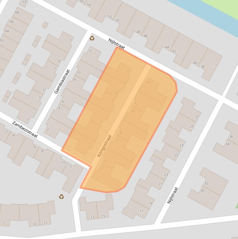 Kaart van postcodegebied 3207AG.