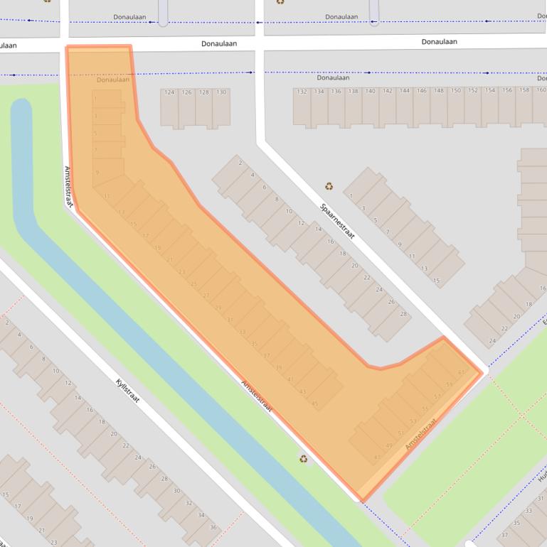 Kaart van postcodegebied 3207BA.