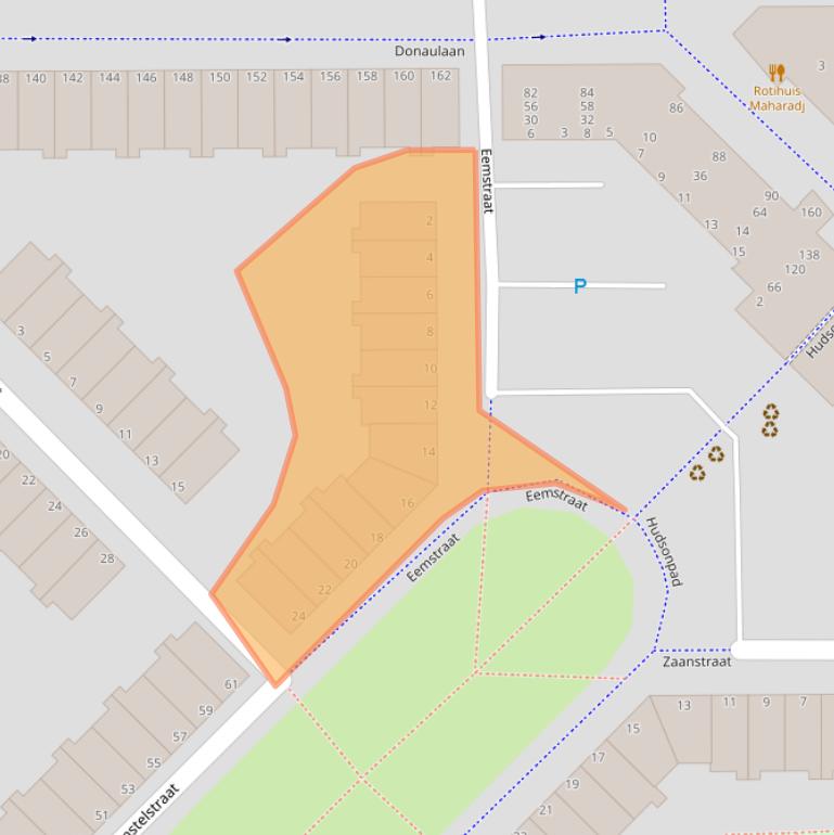 Kaart van postcodegebied 3207BG.