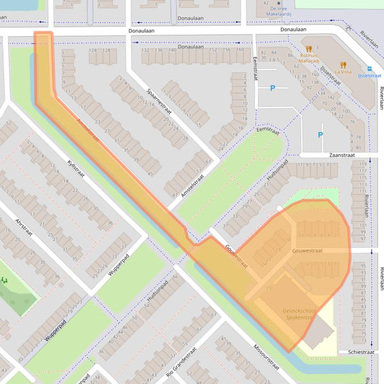 Kaart van postcodegebied 3207BH.