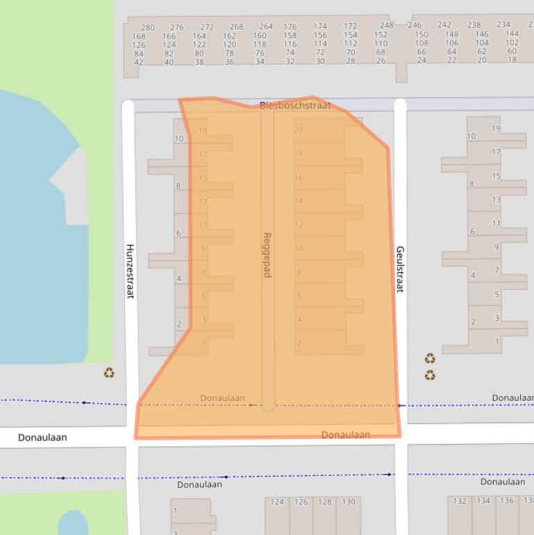 Kaart van postcodegebied 3207BV.