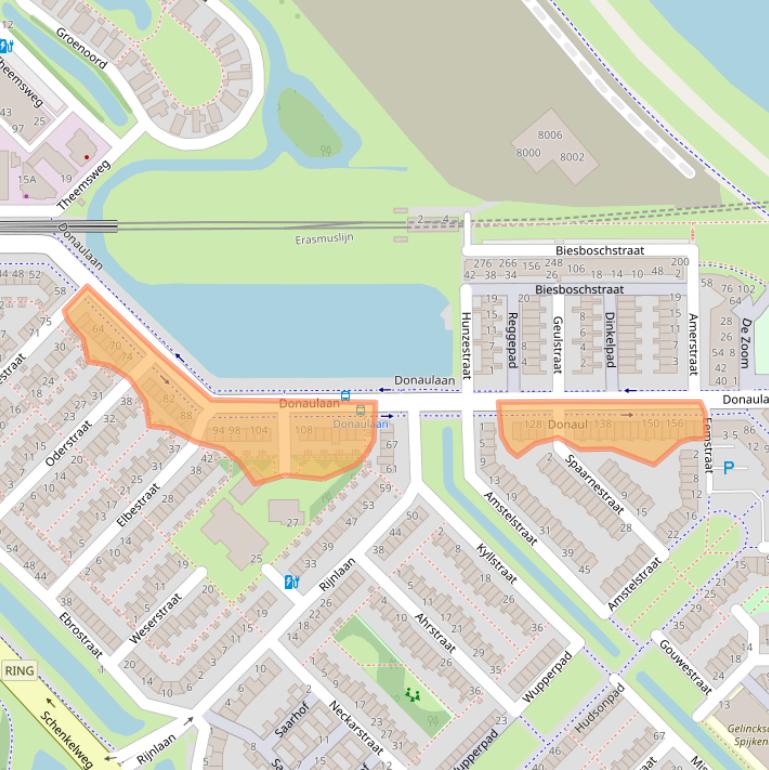 Kaart van postcodegebied 3207CB.