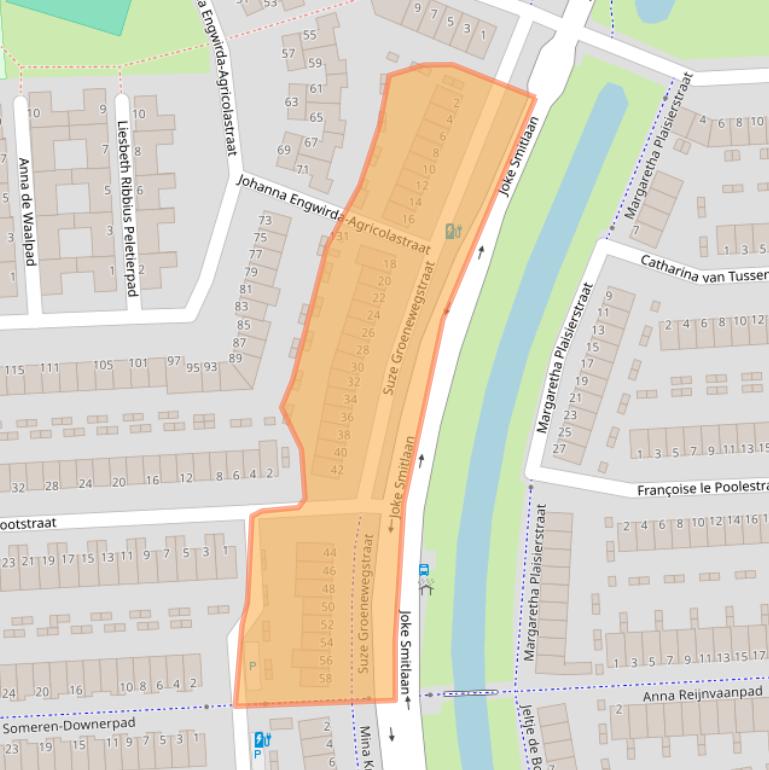 Kaart van postcodegebied 3207DB.