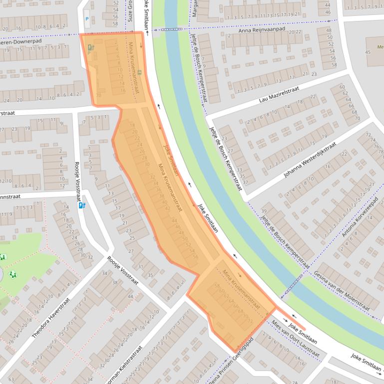 Kaart van postcodegebied 3207DE.