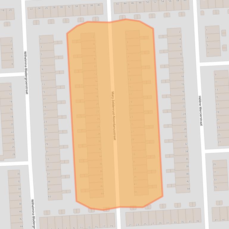 Kaart van postcodegebied 3207EM.