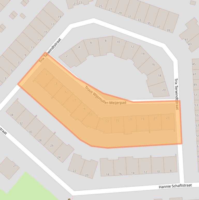 Kaart van postcodegebied 3207GL.