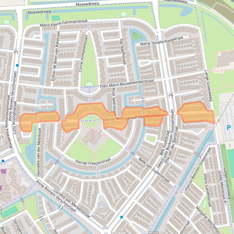 Kaart van postcodegebied 3207HD.