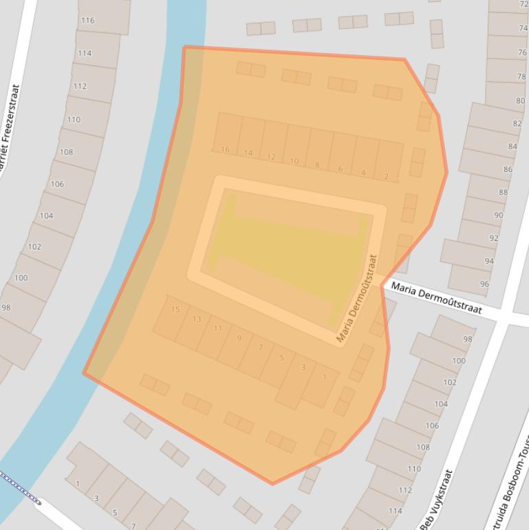 Kaart van postcodegebied 3207HG.