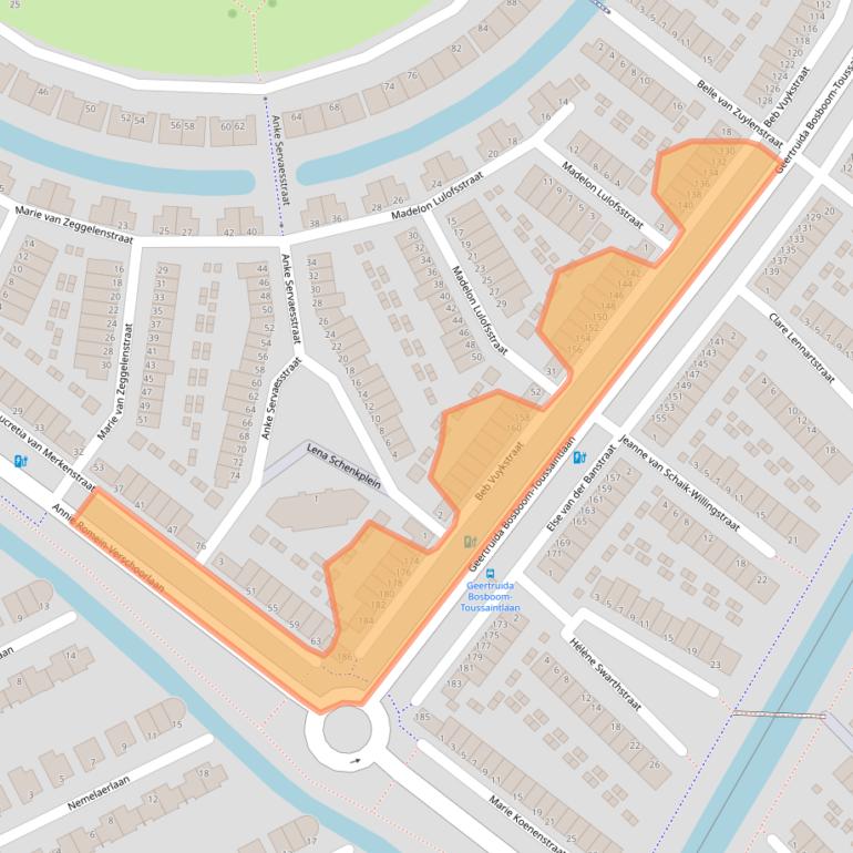 Kaart van postcodegebied 3207HJ.