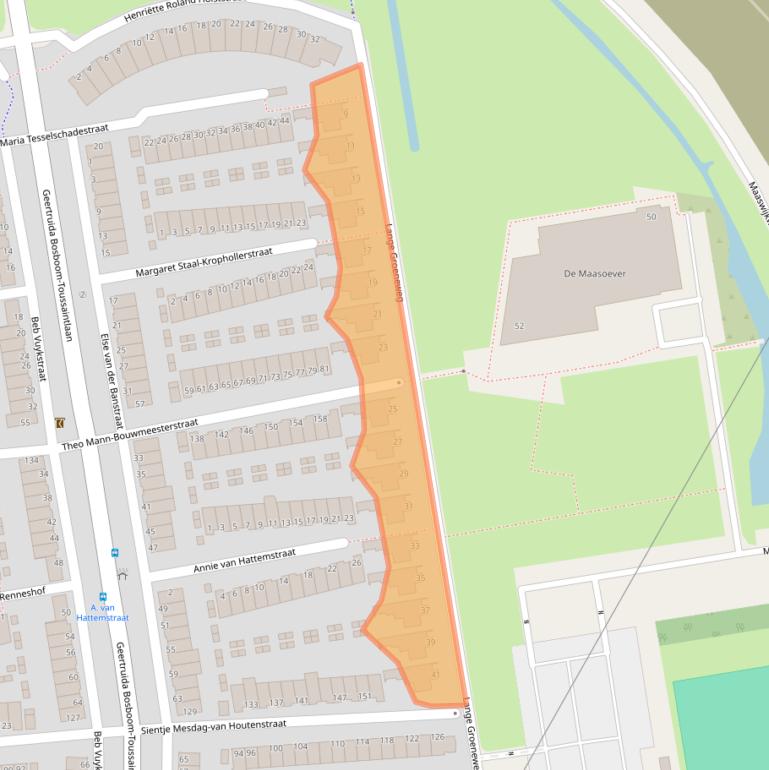 Kaart van postcodegebied 3207JL.