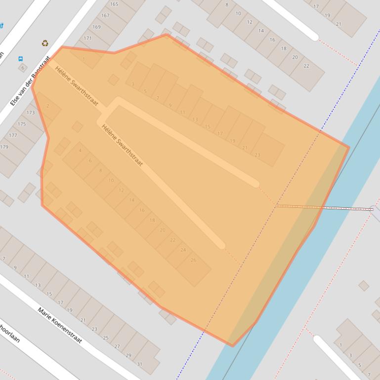 Kaart van postcodegebied 3207JP.