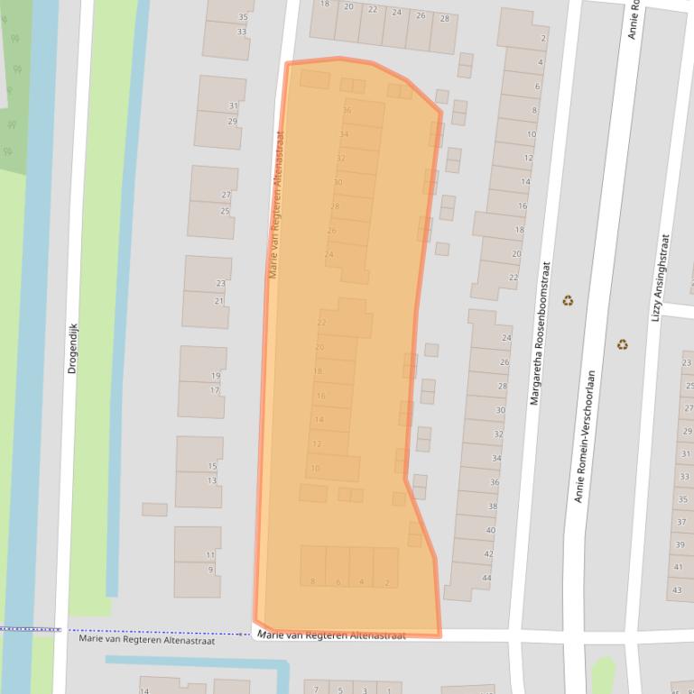 Kaart van postcodegebied 3207KA.