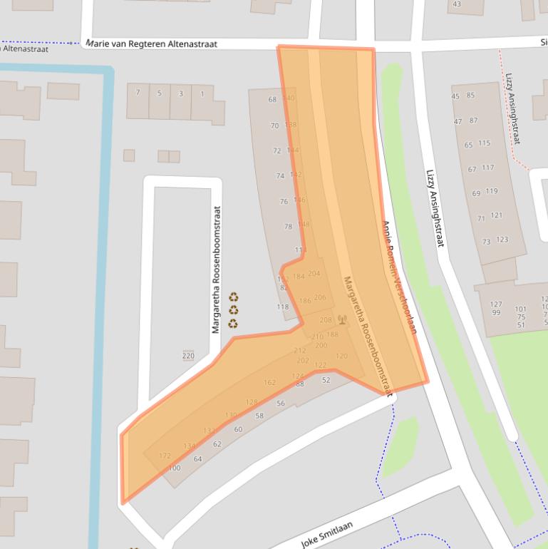 Kaart van postcodegebied 3207KE.