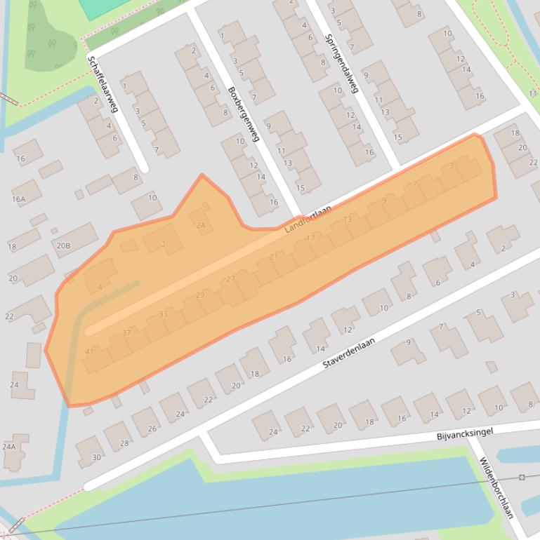 Kaart van postcodegebied 3207KM.