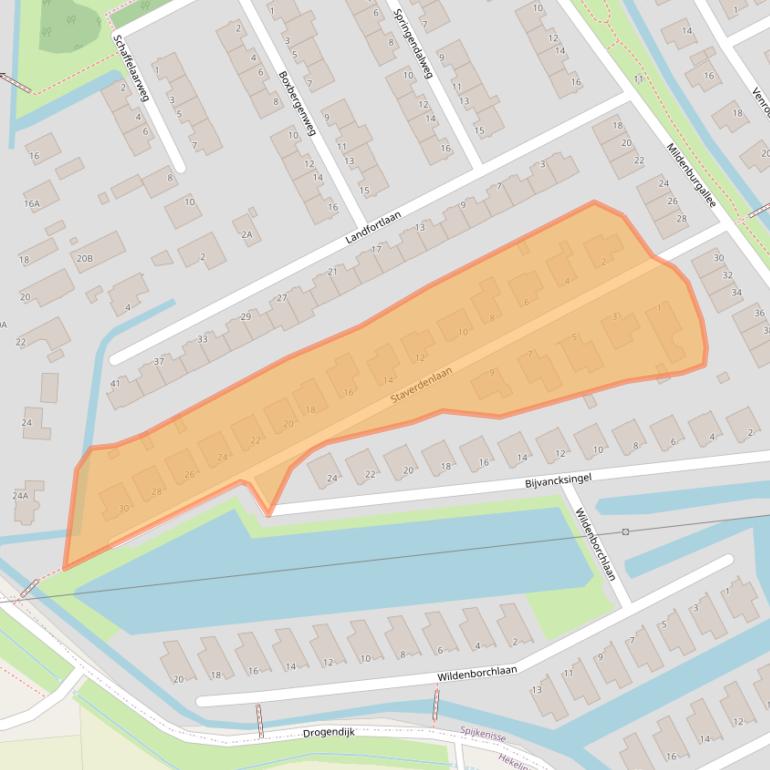 Kaart van postcodegebied 3207KP.