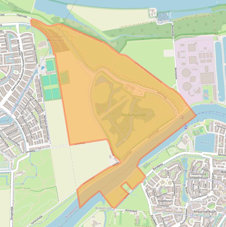 Kaart van postcodegebied 3207LC.