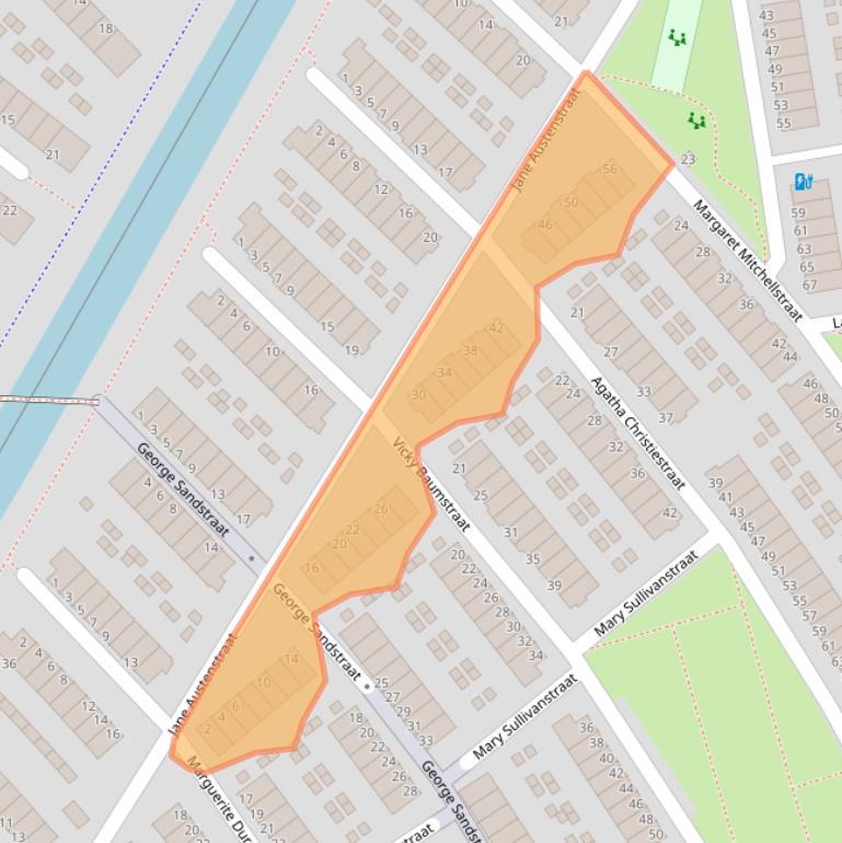 Kaart van postcodegebied 3207MC.