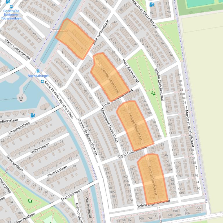 Kaart van postcodegebied 3207MG.