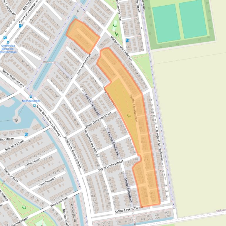 Kaart van postcodegebied 3207MJ.