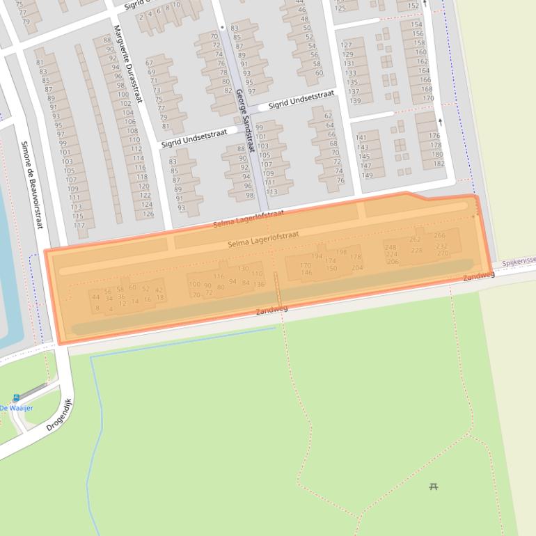 Kaart van postcodegebied 3207MS.