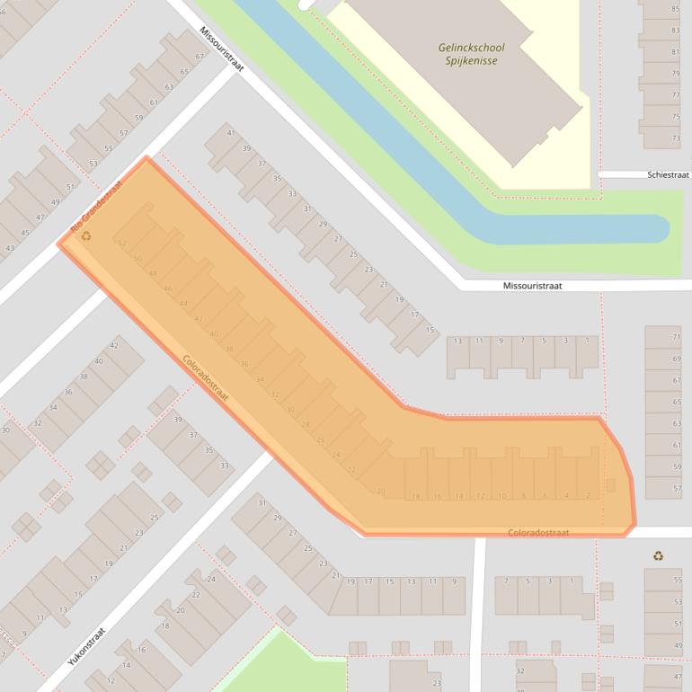 Kaart van postcodegebied 3207ND.