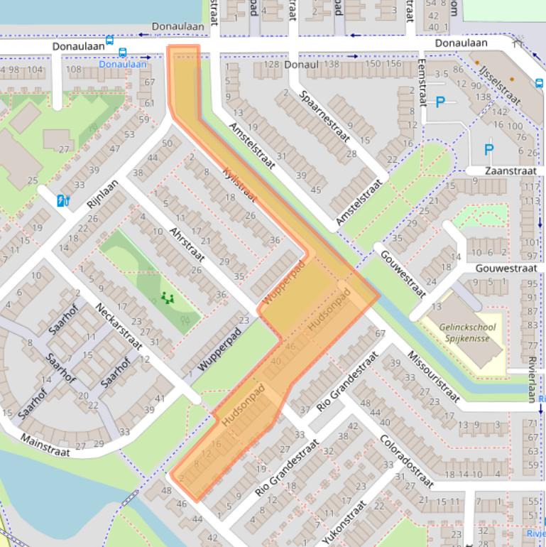 Kaart van postcodegebied 3207NG.