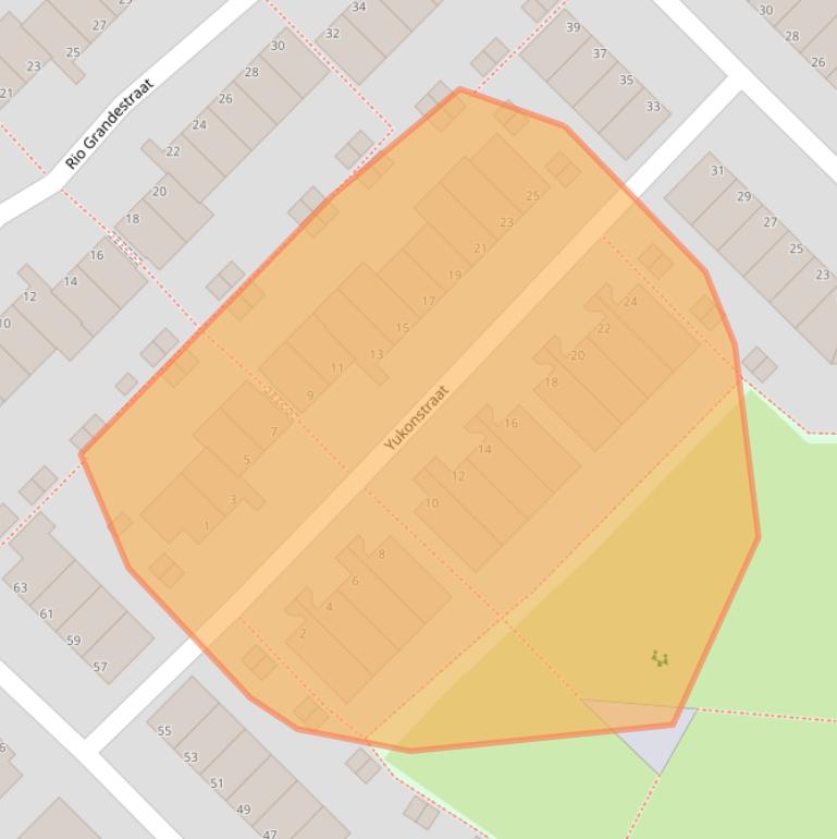Kaart van postcodegebied 3207NL.