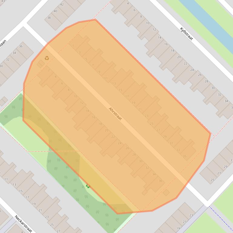 Kaart van postcodegebied 3207PA.